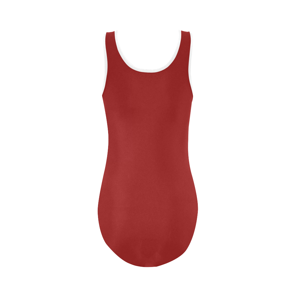 A beautiful vintage santa claus Vest One Piece Swimsuit (Model S04)