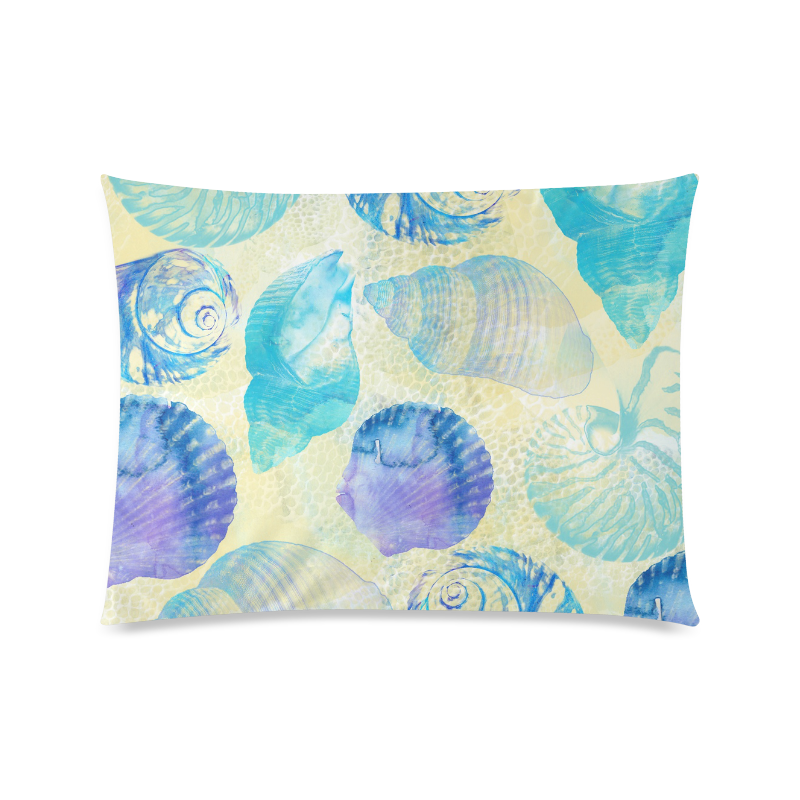 Seashells Custom Picture Pillow Case 20"x26" (one side)