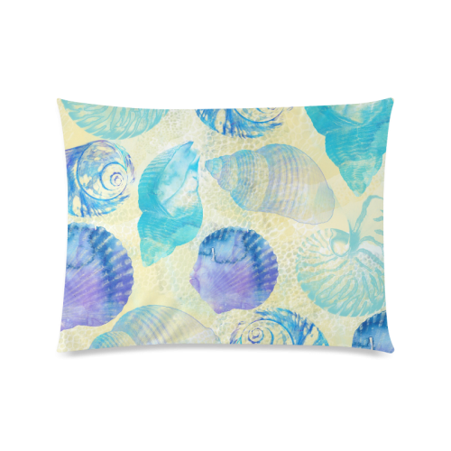 Seashells Custom Picture Pillow Case 20"x26" (one side)