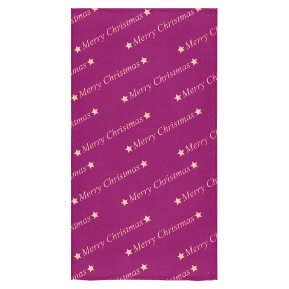 merry christmas,text,bordeaux Bath Towel 30"x56"