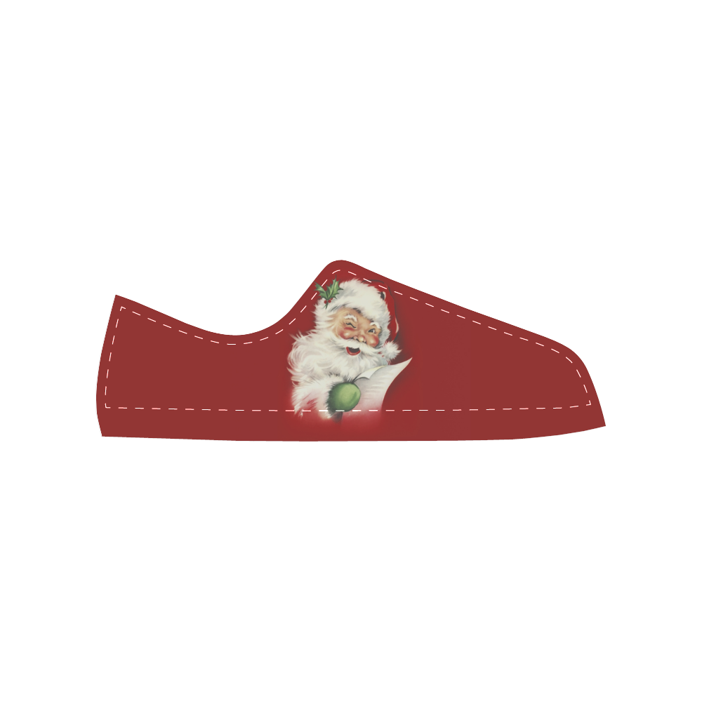 A beautiful vintage santa claus Men's Classic Canvas Shoes (Model 018)