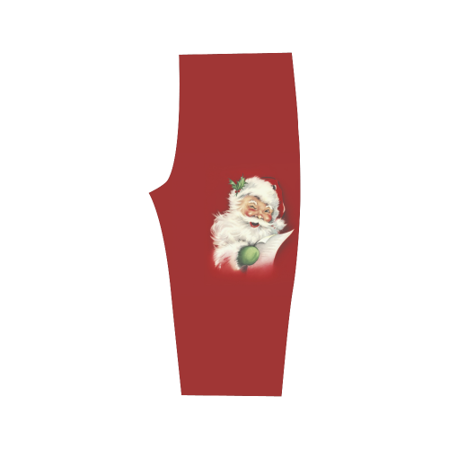 A beautiful vintage santa claus Hestia Cropped Leggings (Model L03)