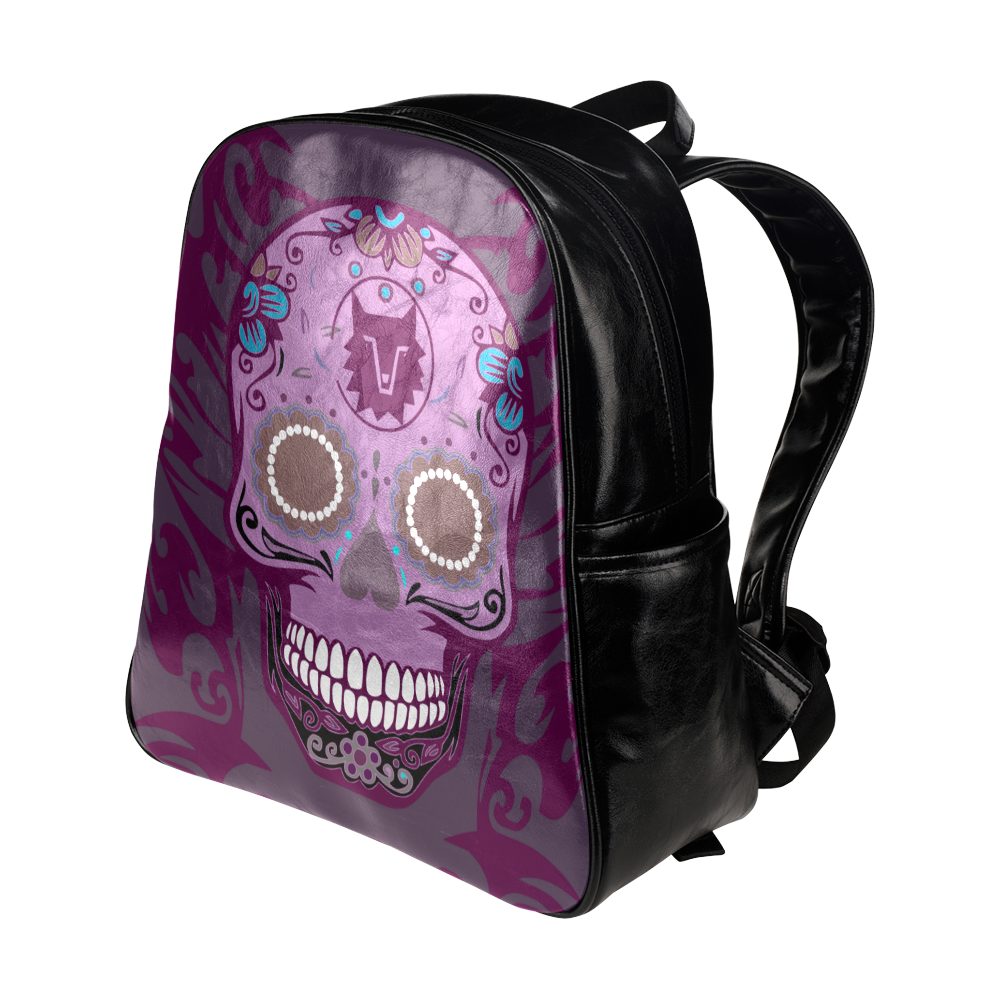 SKULL PINKY 3-2 Multi-Pockets Backpack (Model 1636)