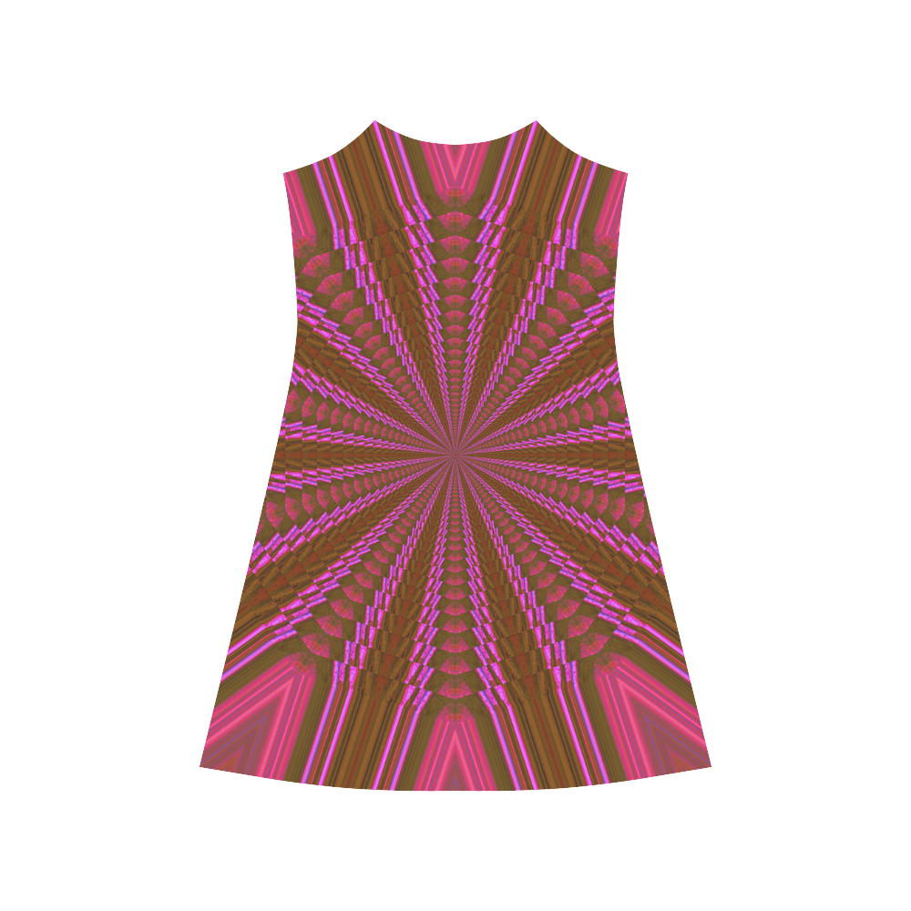 Neon Pink Alcestis Slip Dress (Model D05)