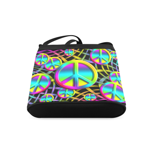 Colorful Peace Pattern Crossbody Bags (Model 1613)