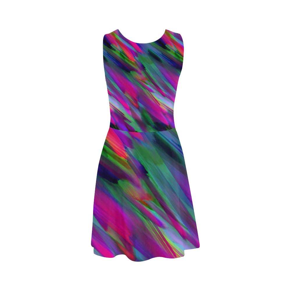 Colorful digital art splashing G400 Atalanta Sundress (Model D04)