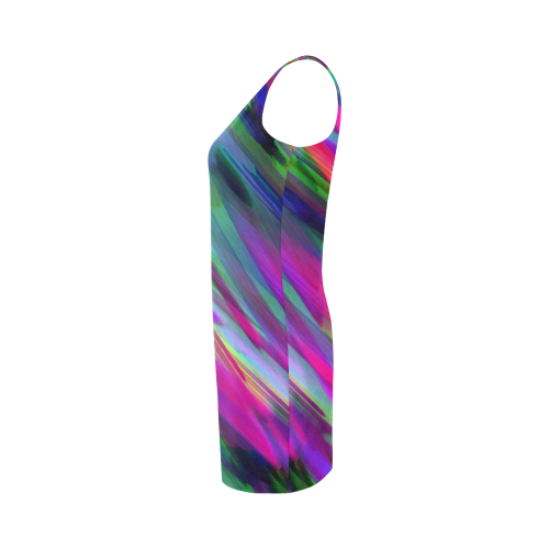 Colorful digital art splashing G400 Medea Vest Dress (Model D06)