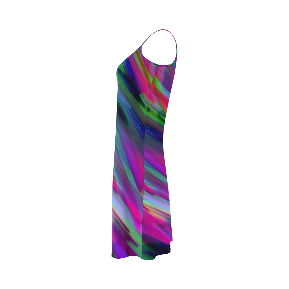 Colorful digital art splashing G400 Alcestis Slip Dress (Model D05)