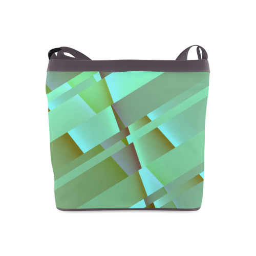 Pastel Green Retro Crossbody Bags (Model 1613)