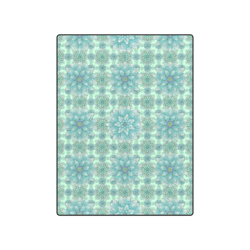 Turquoise Happiness Blanket 50"x60"