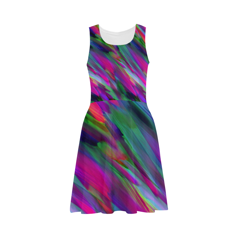 Colorful digital art splashing G400 Atalanta Sundress (Model D04)