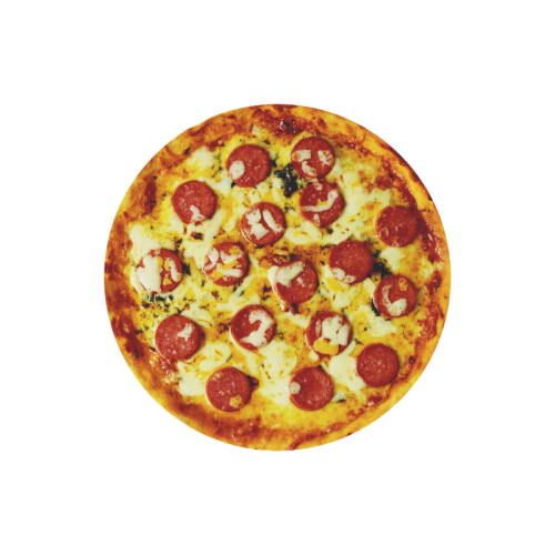 Novelty Cheesy Pepperoni Pizza Round Mousepad