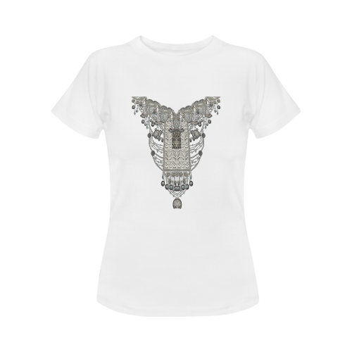silver Women's Classic T-Shirt (Model T17）