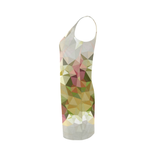 Low Poly Pastel Flower Medea Vest Dress (Model D06)