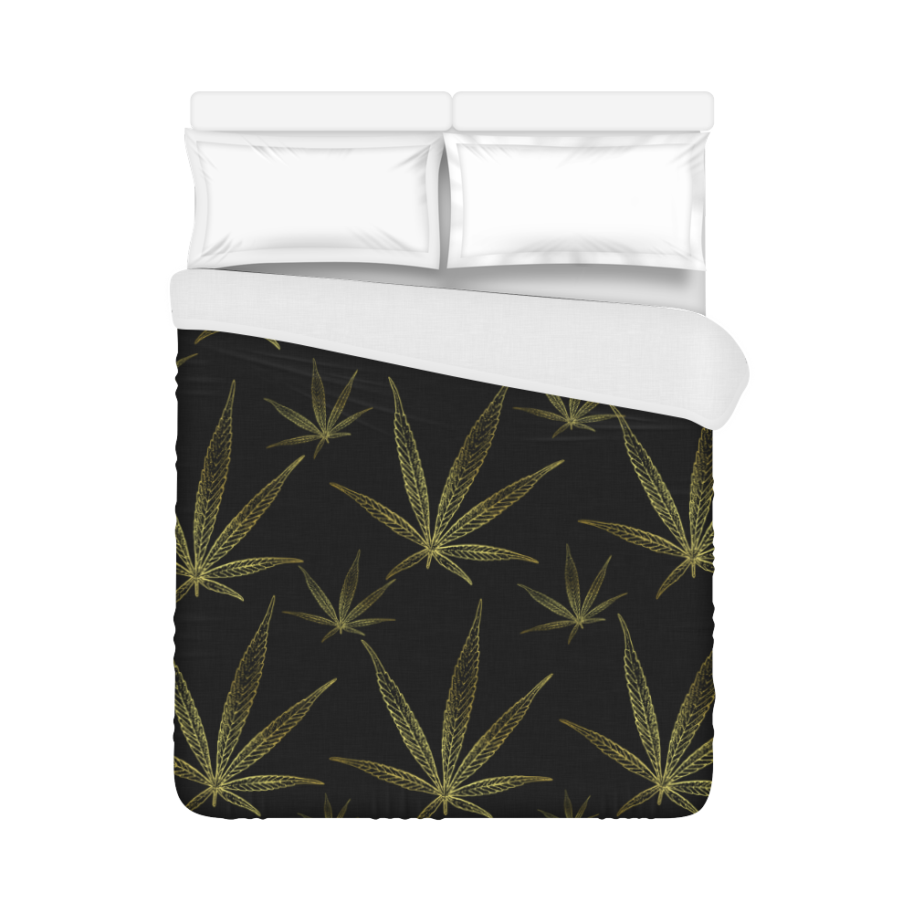 cannabis leaf bettdecke Duvet Cover 86"x70" ( All-over-print)