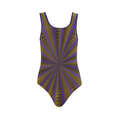 Purply Vest One Piece Swimsuit (Model S04)