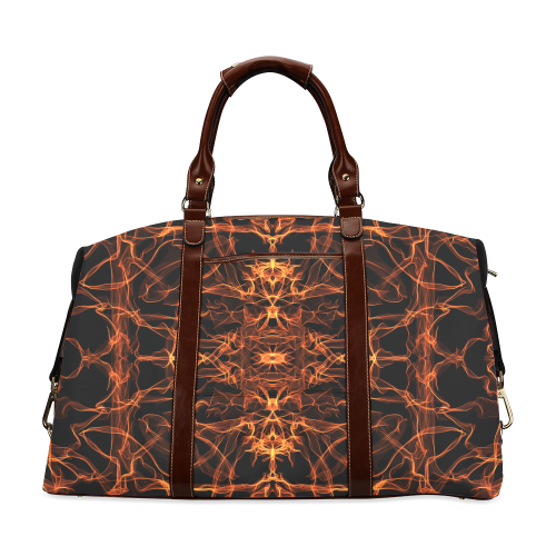 Orange SILK Arts Fractal Classic Travel Bag (Model 1643)