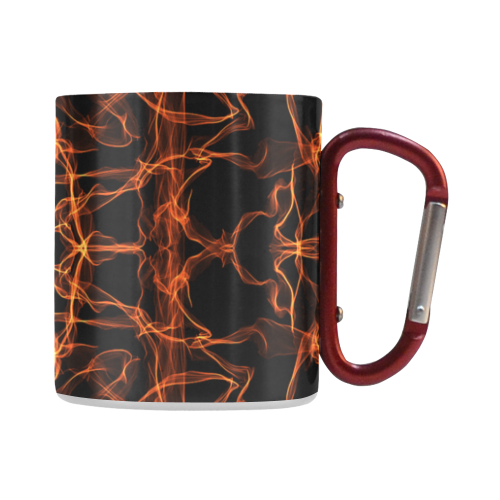 Orange SILK Arts Fractal Classic Insulated Mug(10.3OZ)