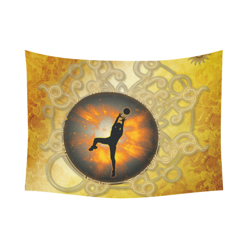 Volleyball player Cotton Linen Wall Tapestry 80"x 60"