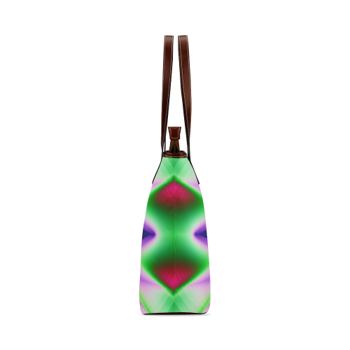 Pretty Colorful Kaleidoscope Flower Shoulder Tote Bag (Model 1646)