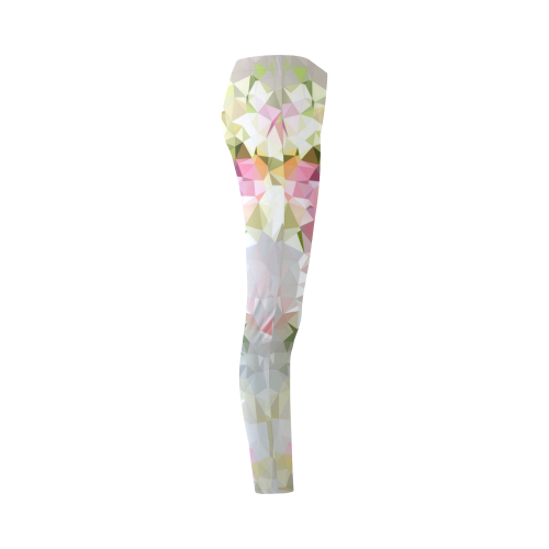 Low Poly Pastel Flower Cassandra Women's Leggings (Model L01)