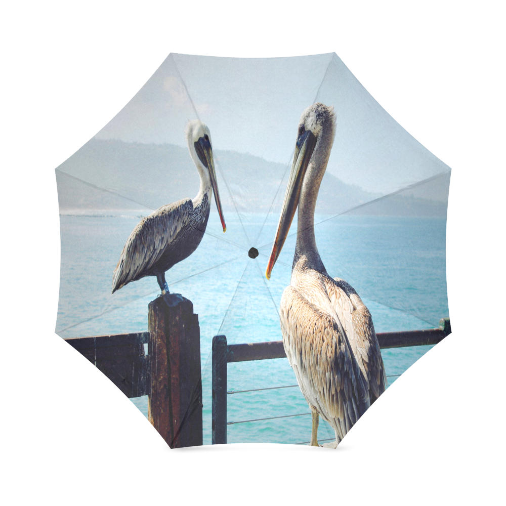 Seaside Pelican Chat Foldable Umbrella (Model U01)