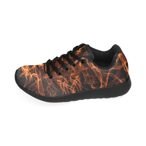 Orange SILK Arts Fractal Men’s Running Shoes (Model 020)