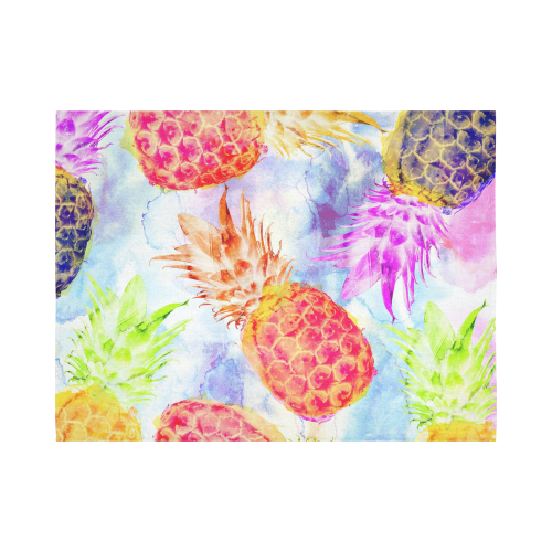 Pineapples Cotton Linen Wall Tapestry 80"x 60"