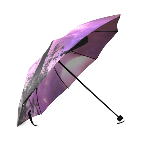 Cute dancing fairy in the night Foldable Umbrella (Model U01)