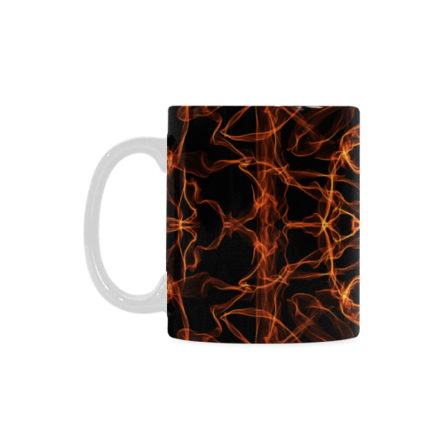 Orange SILK Arts Fractal White Mug(11OZ)