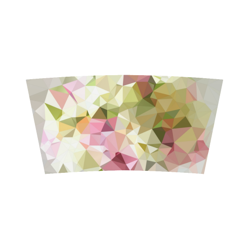 Low Poly Pastel Flowers Bandeau Top