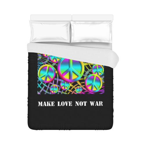 Colorful Peace Pattern Duvet Cover 86"x70" ( All-over-print)