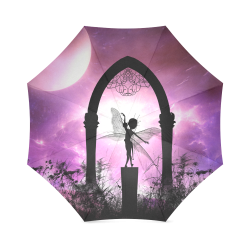 Cute dancing fairy in the night Foldable Umbrella (Model U01)