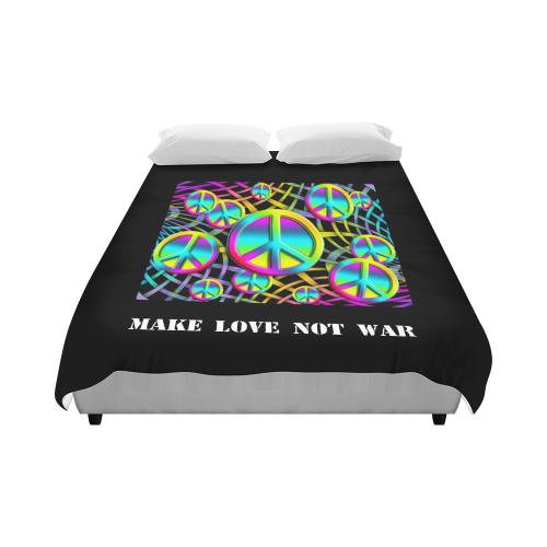 Colorful Peace Pattern Duvet Cover 86"x70" ( All-over-print)