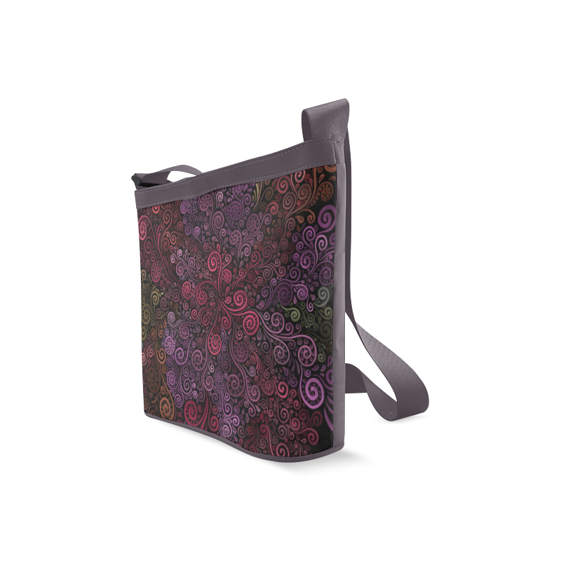 Psychedelic 3D Rose Crossbody Bags (Model 1613)