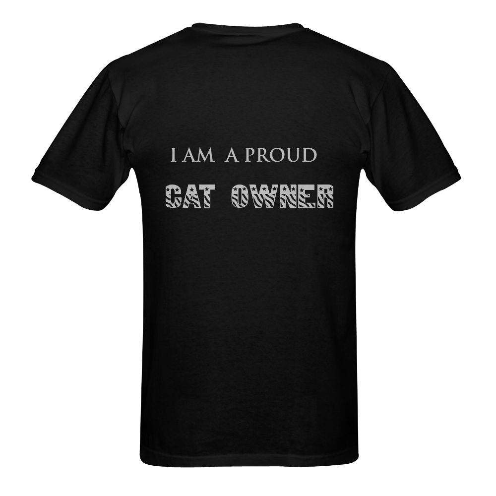 Cat owner Men's T-Shirt in USA Size (Two Sides Printing)