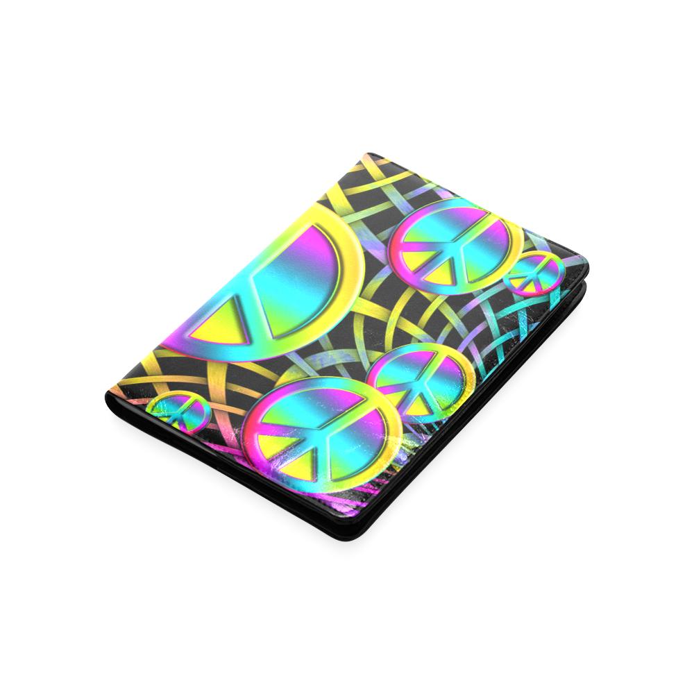 Colorful Peace Pattern Custom NoteBook A5
