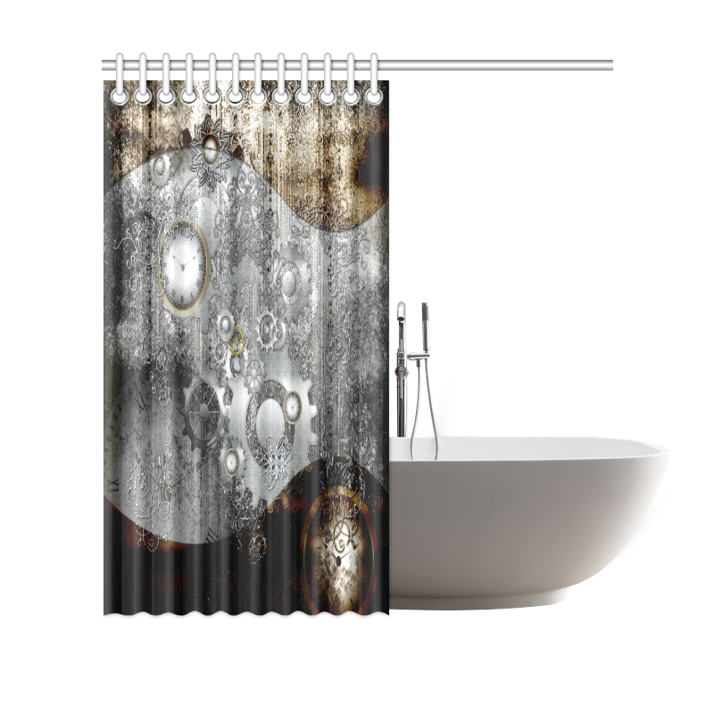 Steampunk in vintage design Shower Curtain 69"x70"