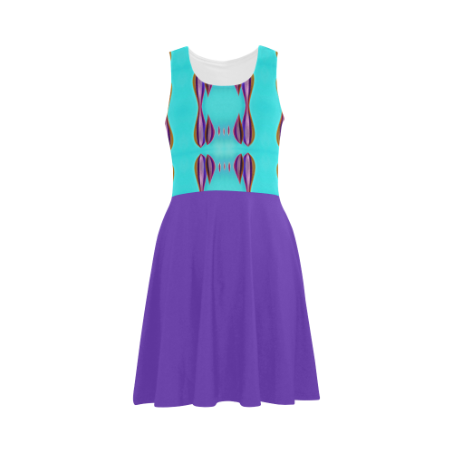 Sea color-Annabellerockz-purple Atalanta Sundress (Model D04)