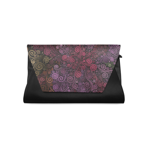 Psychedelic 3D Rose Clutch Bag (Model 1630)