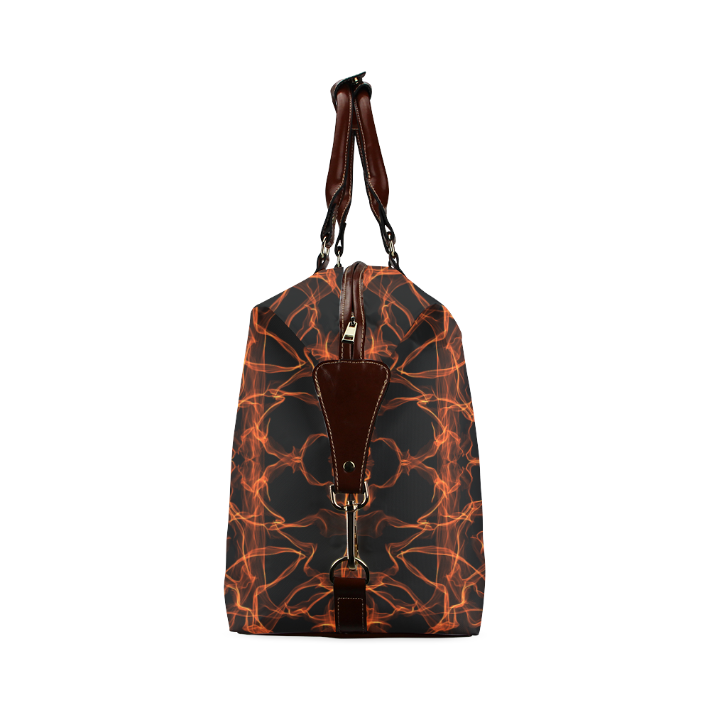 Orange SILK Arts Fractal Classic Travel Bag (Model 1643)