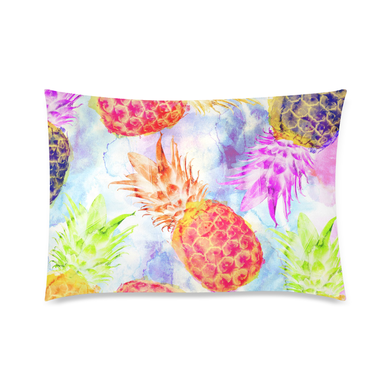 Pineapples Custom Zippered Pillow Case 20"x30"(Twin Sides)