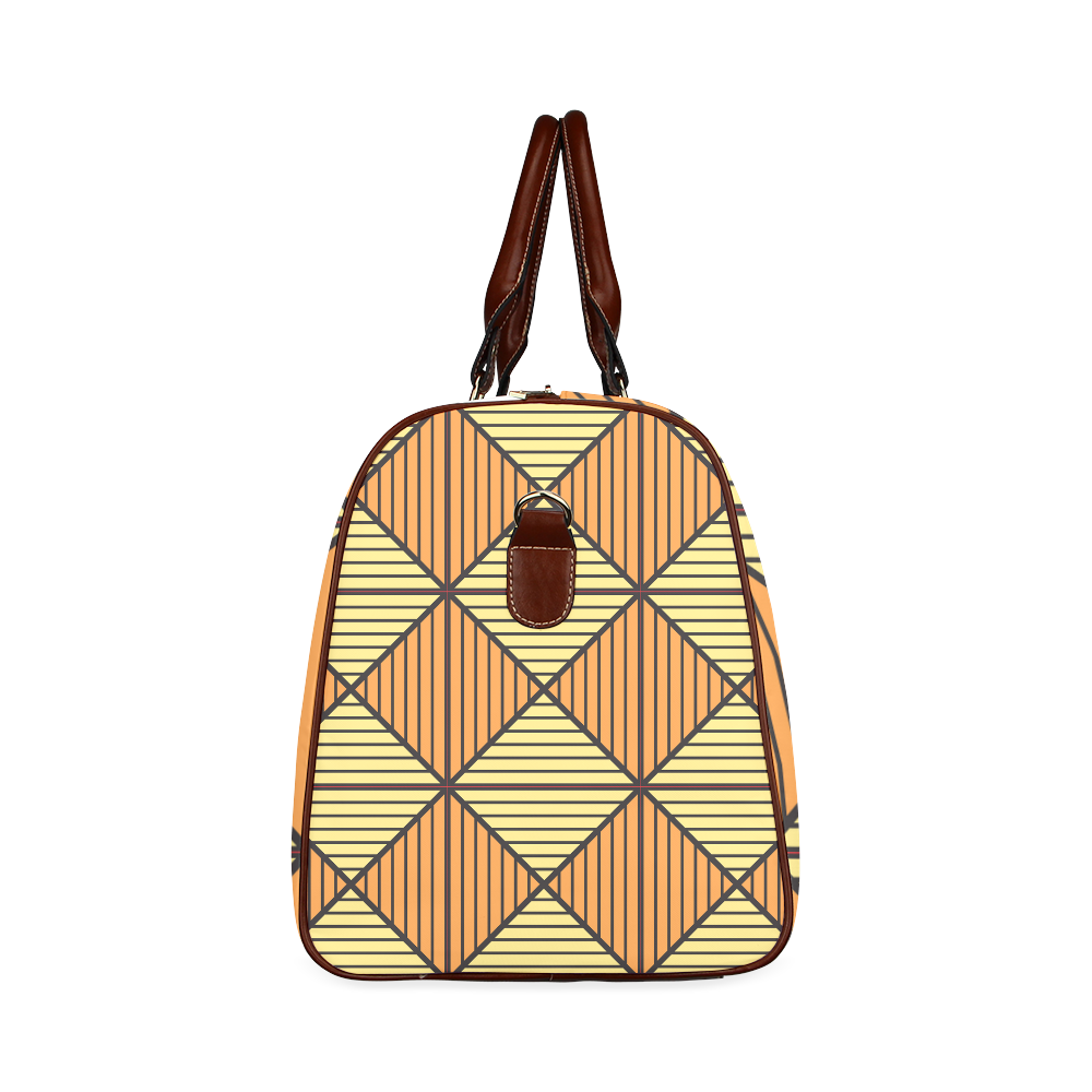 Geometric Triangle Pattern Waterproof Travel Bag/Large (Model 1639)
