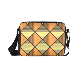 Geometric Triangle Pattern Classic Cross-body Nylon Bags (Model 1632)