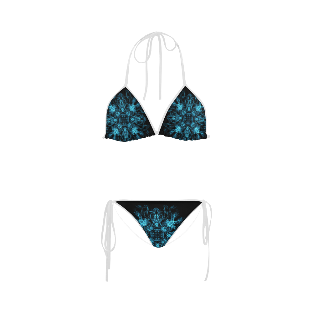 Blue SILK Arts Fractal Custom Bikini Swimsuit