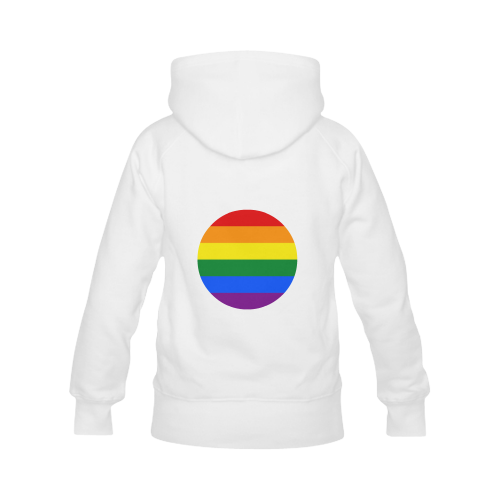 Gay Pride Rainbow Flag Stripes Men's Classic Hoodies (Model H10)