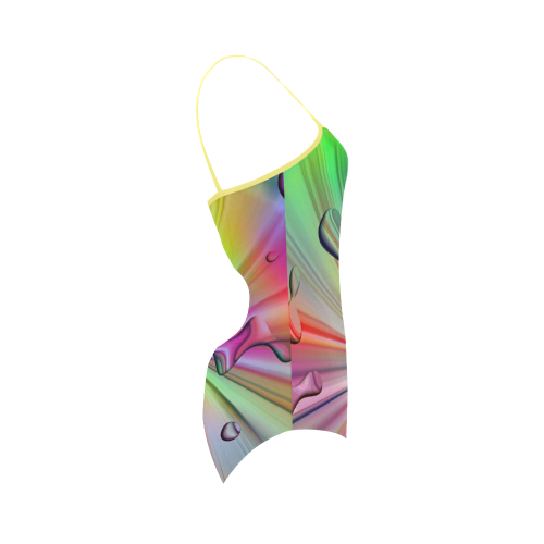 Rainbow Drops by nico bielow Strap Swimsuit ( Model S05)