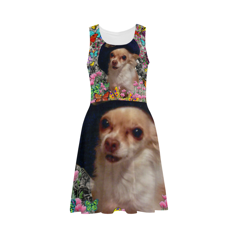 Chi Chi in Yellow Butterflies, Chihuahua Puppy Dog Atalanta Sundress (Model D04)