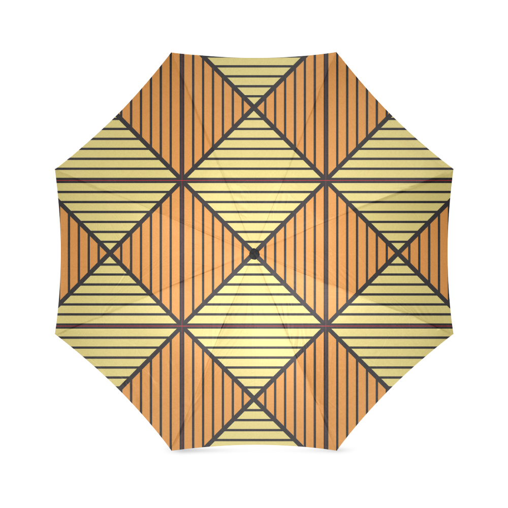 Geometric Triangle Pattern Foldable Umbrella (Model U01)
