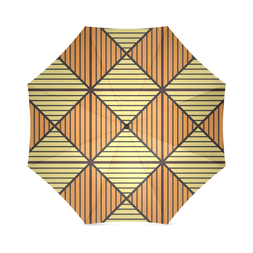 Geometric Triangle Pattern Foldable Umbrella (Model U01)